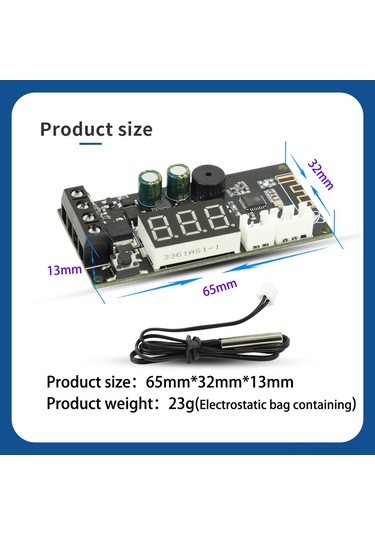 Qingmipy Wifi Isıtma/soğutma Kontrol Modülü, Uzak Kumanda, -40 C 110 C Hassasiyet, 15 Gün Bulut Kayıt, App İle Yönetim, Alarm Bildirimi, Mos Transistör Çıkışı
