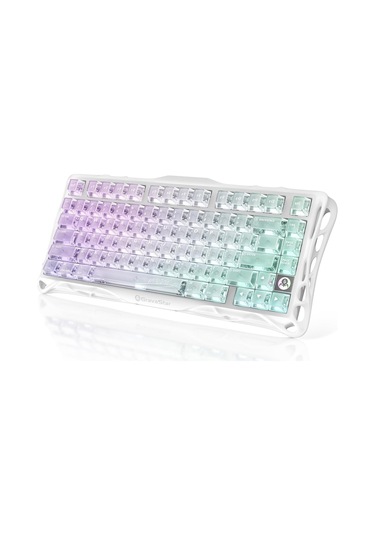 Gravastar Mercury K1 Lite Rgb Kablosuz Mekanik Gaming Klavye, İngilizce Q, Crystal Aurora