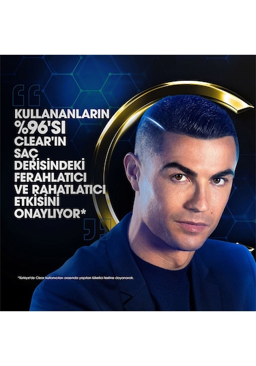 Clear Men Kepeğe Karşı Etkili Şampuan Legend By CR7 3 x 350 ML
