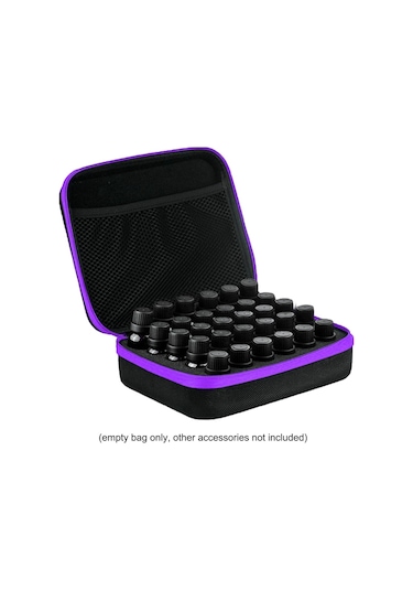 Suofeng Esansiyel Yağ Saklama Çantası 30 Bölmeli 5ml/10ml/15ml Düşmeye Ve Darbeye Dayanıklı Çok Renkli Esansiyel Yağ Çantası Hom-sf Mavi