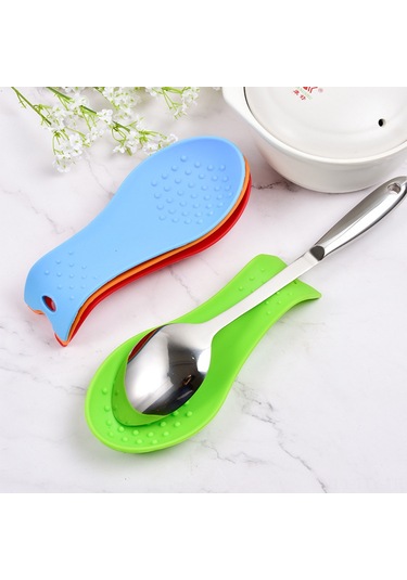 Dianziye Küçük Mutfak Aletleri Silikon Kaşık Tutucu 23 Cm Büyük Boy Ev Kullanıma Uygun Temiz Ve Pratik Kırmızı