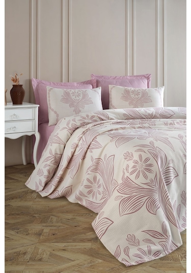 Doğal Pike Baskılı Çift Kişilik Jumbo Gülkurusu Gülkurusu