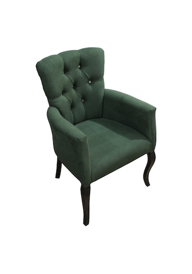 Bengimobilya Berjer Lükens Aslan Ayak Model Parlak Yeşil Baby Face Kumaş Kapit Yeşil