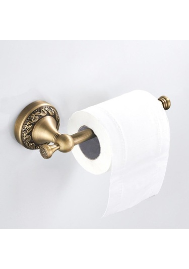 Suntek Vintage Pirinç Duvara Monte Banyo Tuvalet Kağıdı Rulo
