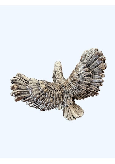 Kartal Heykel Biblo 20 Cm Gümüş Renk