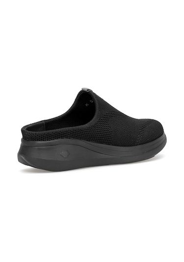 King Paolo K5221 Alabanda Kadın Memory Foam Sabo Terlik Siyah Siyah