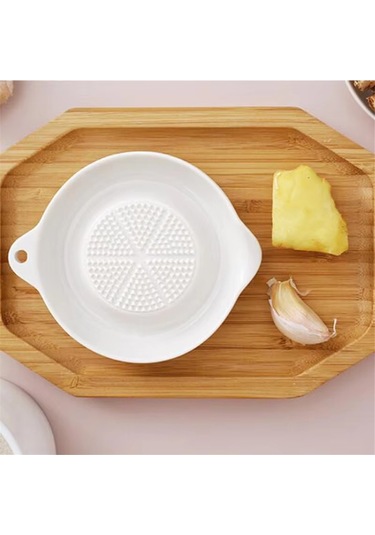 Seramik Sarımsak Öğütücü Ezici-beyaz Porselen Sarımsak İçin El Öğütücü Beyaz