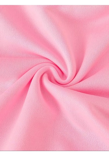 Çift Taraflı Baskılı Üst, Şık Ve Rahat Kesim Pembe