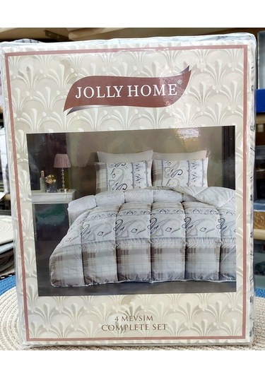 Jolly Home 4 Mevsim Çift Kişilik Kapitoneli Nevresim Takımı-melin