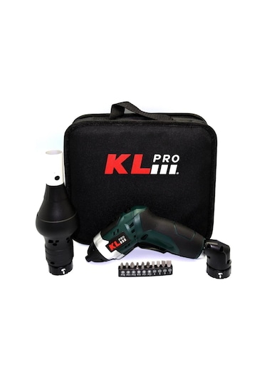 Klpro KLNM3413 3.6 V Li-Ion Şarjlı Tornavida + Köşe Adaptörü