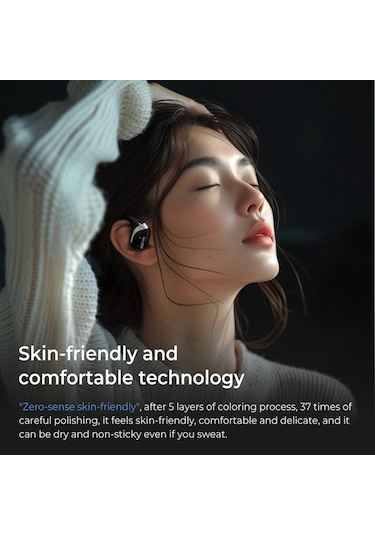 Tws Askılayıcı Kulaklık, Sayısal Görüntülü Enc Gürültü Engelleme, Siyah