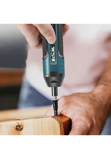 Siyah Yeşil 1 Takım 20in 1 Mini Elektrikli Tornavida Seti Usb Şarj Edilebilir 1300mah Ayarlama Güç Matkap Çok Fonksiyonlu Sökme Tork Tamir Araçları Kiti