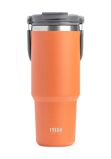 Tyeso Dailyneed Termos Vakumlu Paslanmaz Çelik İki Katmanlı 900ml - Turuncu TS-8828T