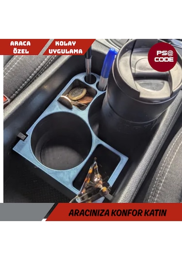 Skoda Karoq Orta Konsol Bardaklık-organizer-düzenleyici 001