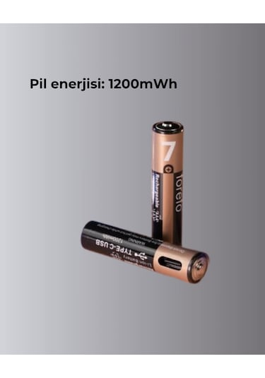 Usb Type-c Şarjlı Aaa Lityum Pil 1.5v Sabit Voltaj, 1000+ Şarj Döngüsü İle Uzun Ömür