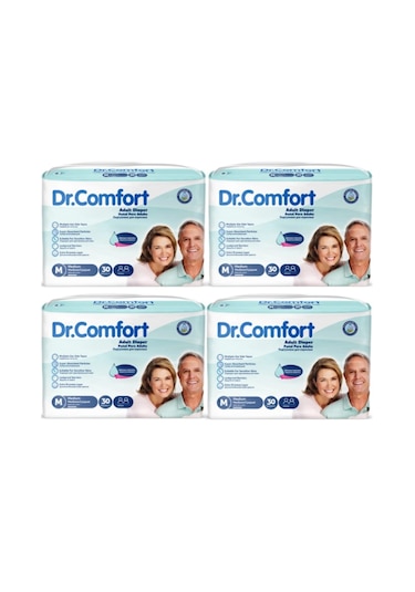 Netkal Dr.comfort Belbantlı Medium Hasta Bezi 4 Paket 120 Adet