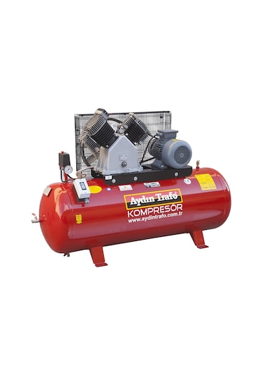 Aydın Trafo 22-300 5.5 Hp 12 Bar 300 LT Çift Kademeli Pistonlu Kompresör