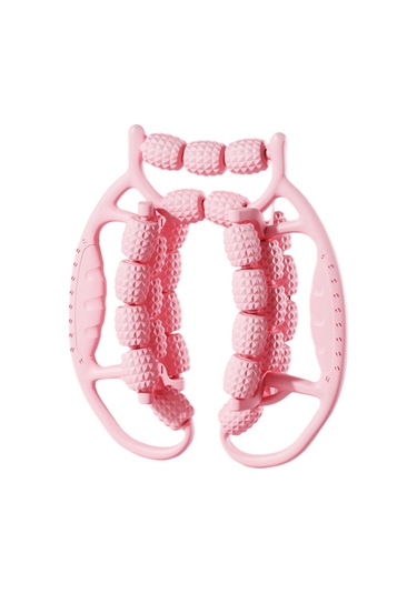 Suntek 29 Tekerlekli Bacak Masaj Silindiri Fitness Kelepçesi Kol Pembe