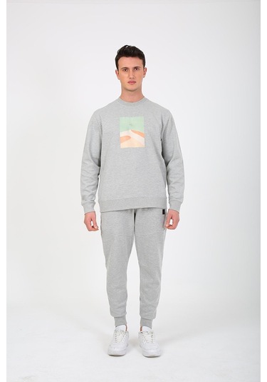 Esqudo Powder Erkek Sweatshirt ESWTP0004  Gri