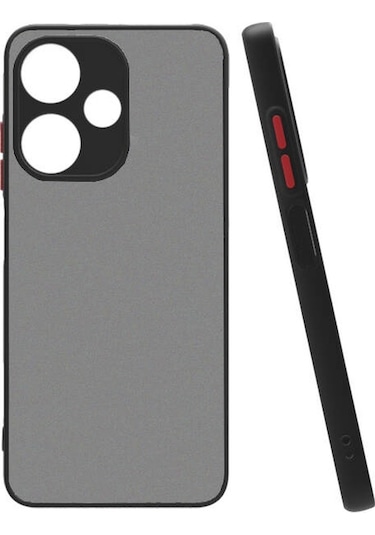 İnfinix Hot 30 Kılıf Mat Kamera Korumalı Renkli Tuşlu Sert Silikon Kapak Hux