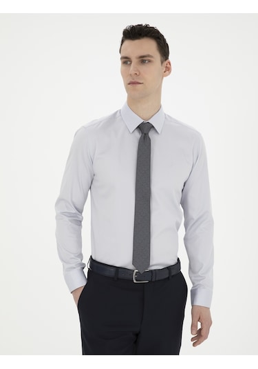 Pierre Cardin Erkek Gri Gömlek Basic 50286102-vr024 Gri
