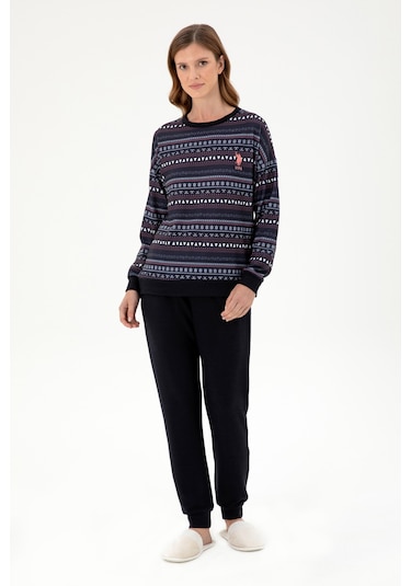 U.s. Polo Assn. Kadın Lacivert Pijama Takım 50303403-vr033 Lacivert