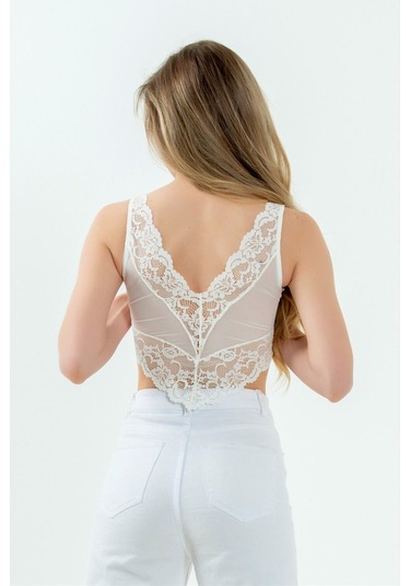 Magic Form 1470 Dantel Bralette Sütyen - Ekru Ekru