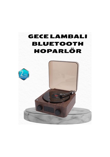 Gece Lambası Bluetooth Hoparlör Dijital Saat Çok Fonksiyonlu Su D