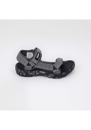 Jump 30066 Gri Cırtlı Rahat Erkek Çocuk Sandalet 001