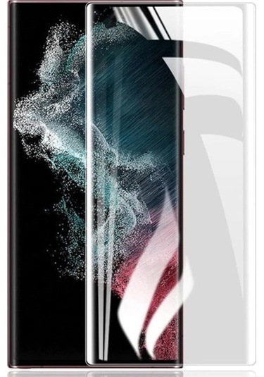 Logis Samsung Galaxy Uyumlu S23 Ultra Tam Kaplayan 5d Antistatik Ekran Koruyucu Cam