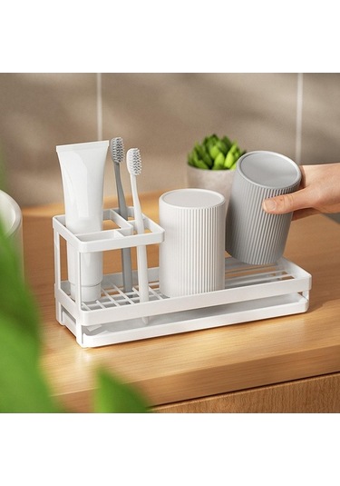 Pazly Tezgah Tepsili Tahliye Suntek Masaüstü Için Düzenleyici Beyaz Banyo Gj Diğer