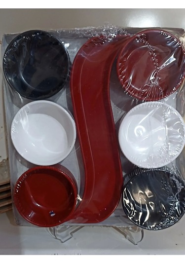 Kahvaltı Çerez Seti 7 Parça Akrilik Royaleks-m11325 Çok Renkli