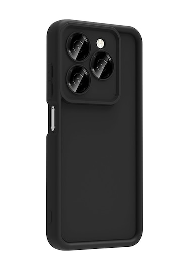 Tecno Spark 20 Pro 5g Kılıf Kamera Korumalı Zore Ananas Kapak Siyah