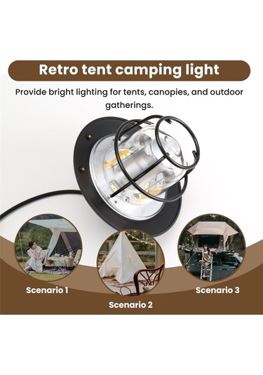 Jokmae Açık Hava Kamp Aydınlatması, Şarjlı El Fenerleri Siyah Çok Renkli