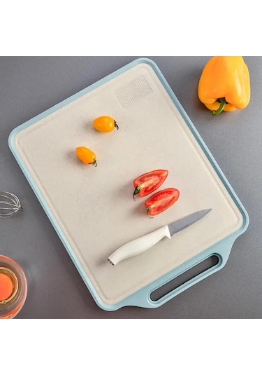 Liangmei Çift Taraflı Kesme Tahtası Paslanmaz Çelik Kesme -