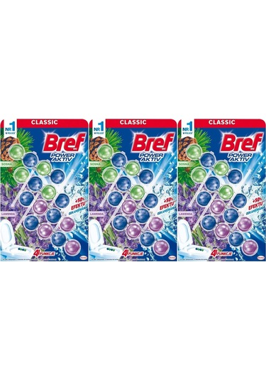 Bref Power Aktiv Klozet Bloğu Çam Ve Lavanta Kokulu 12 Li Set