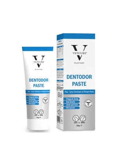 Vetcure Dentodor Kedi Ve Köpek Ağız Kokusu Giderme Ve Tartar Desteği Paste 100 Gr