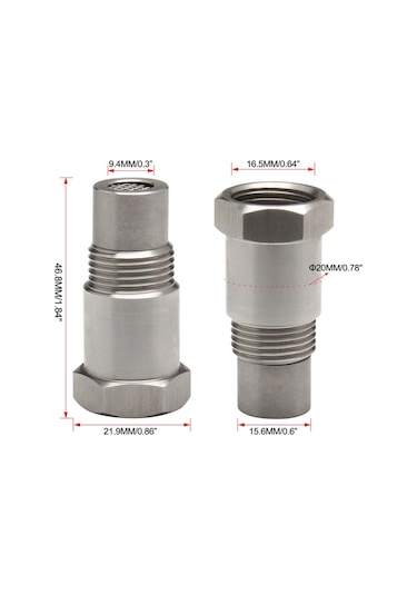 Sones Araba Oksijen O2 Sensörü Spacer M18x1.5 Adaptör Tapa Katalitik Konvertör