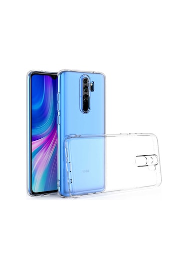 Xiaomi Redmi Note 8 Pro Kılıf Zore Kamera Korumalı Süper Silikon Renksiz
