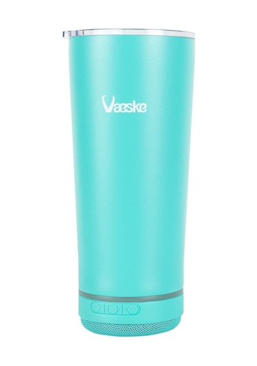 Vaeske 500 Ml Çelik Termos Bluetooth Hoparlör Yeşil Altın