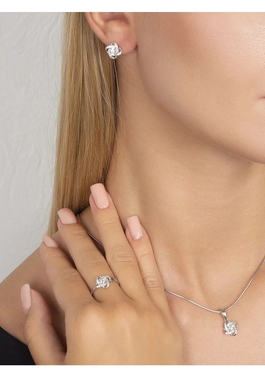 Pavlova Jewelry Moussane Taşlı Gümüş Yüzük 216387927 Beyaz