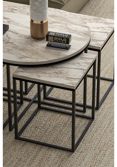 Tv Sehpası Mira 5030 Atlantik Gold 160 Cm 35 Cm 50 Cm Çok Renkli