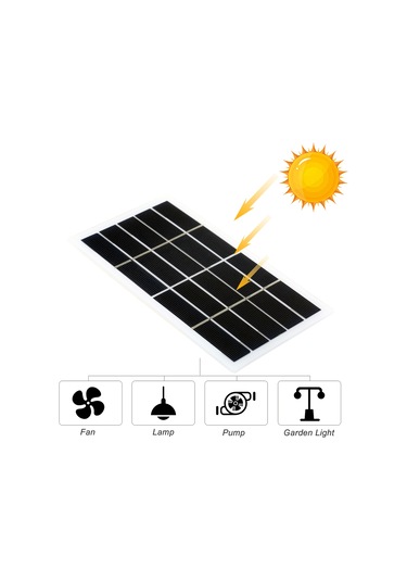 Maiyame 5v 2w Çok Kristal Güneş Paneli - Dışarıda Kullanıma Uygun, 19.5% Dönüşüm Verimliliği İle Led Lambalar, Fanlar İçin Şarj Edici
