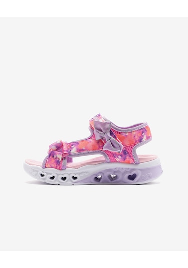 Skechers Flutter Hearts Sandal-blurry Love Büyük Kız Çocuk Pembe Işıklı Sandalet 303110l Pklv Pembe