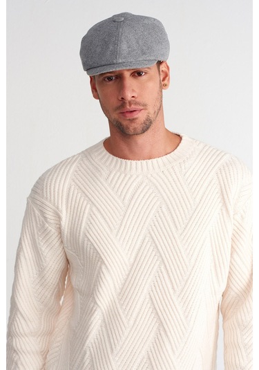 Erkek Gri Kasket Baretta Peaky Blinders Şapka