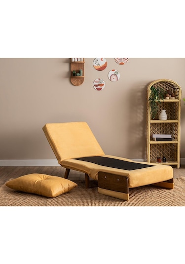 Pafu Cosmo Tekli Katlanır Yataklı Koltuk - Soho Hardal Hardal