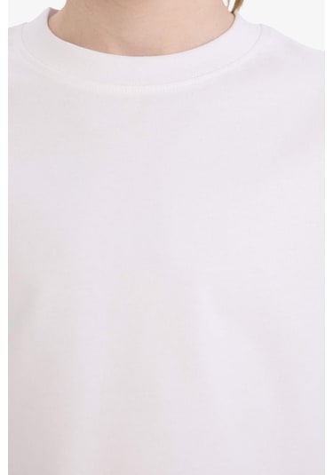 Defacto Erkek Çocuk Bisiklet Yaka Basic Düz Uzun Kollu Tişört K1686a625auwt34 Beyaz Defacto Erkek Çocuk Bisiklet Yaka Basic Düz Uzun Kollu Tişört K1686a625auwt34 Beyaz