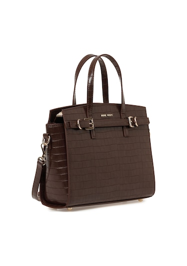 Nine West Healytotecroc 5pr Kahverengi Kadın El Çantası 000000000102051948 Kahverengi