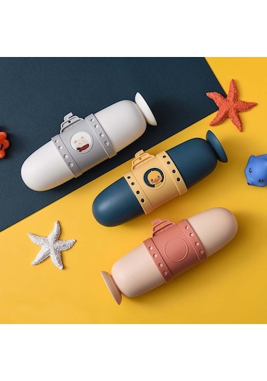 Sones Denizaltı Seyahat Diş Fırçası Saklama Kutusu Taşınabilir Yıkama Kupası Beyaz Diğer