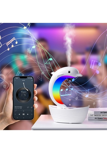Dolphin Su Damlası Nemlendirici Bluetooth Hoparlör